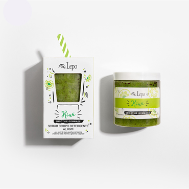 Lepo Kiwi Smoothie Cleansing Body Scrub Ακτινίδιο Smoothie 2 σε 1 - Αναζωογονητικό Αφροντούζ και Σκραμπ Σώματος 250ml